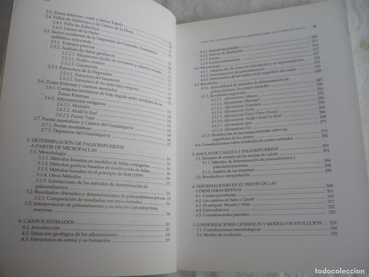 Libros de segunda mano: Estructuras tect&oacute;nicas recientes en la transversal central de las Cordilleras B&eacute;ticas, 2004 - Foto 8