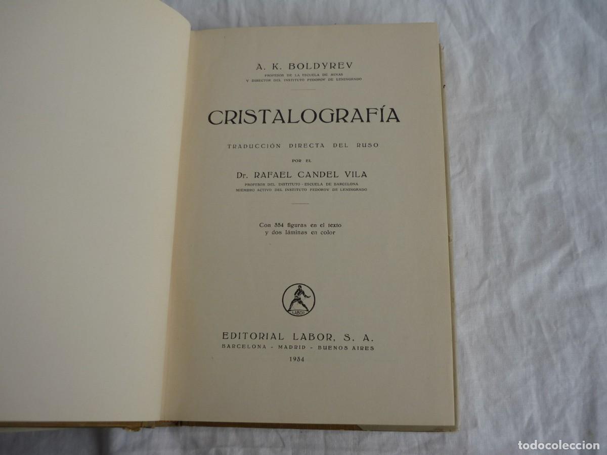 Libros de segunda mano: Cristalograf&iacute;a A.K. Boldyrevi, 1934 - Foto 6