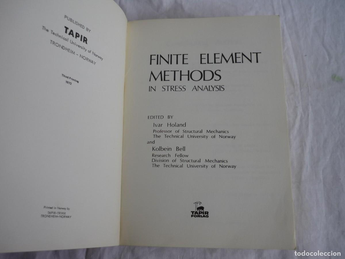 Libros de segunda mano: Finite element methods in stress analysis 1972 - Foto 5