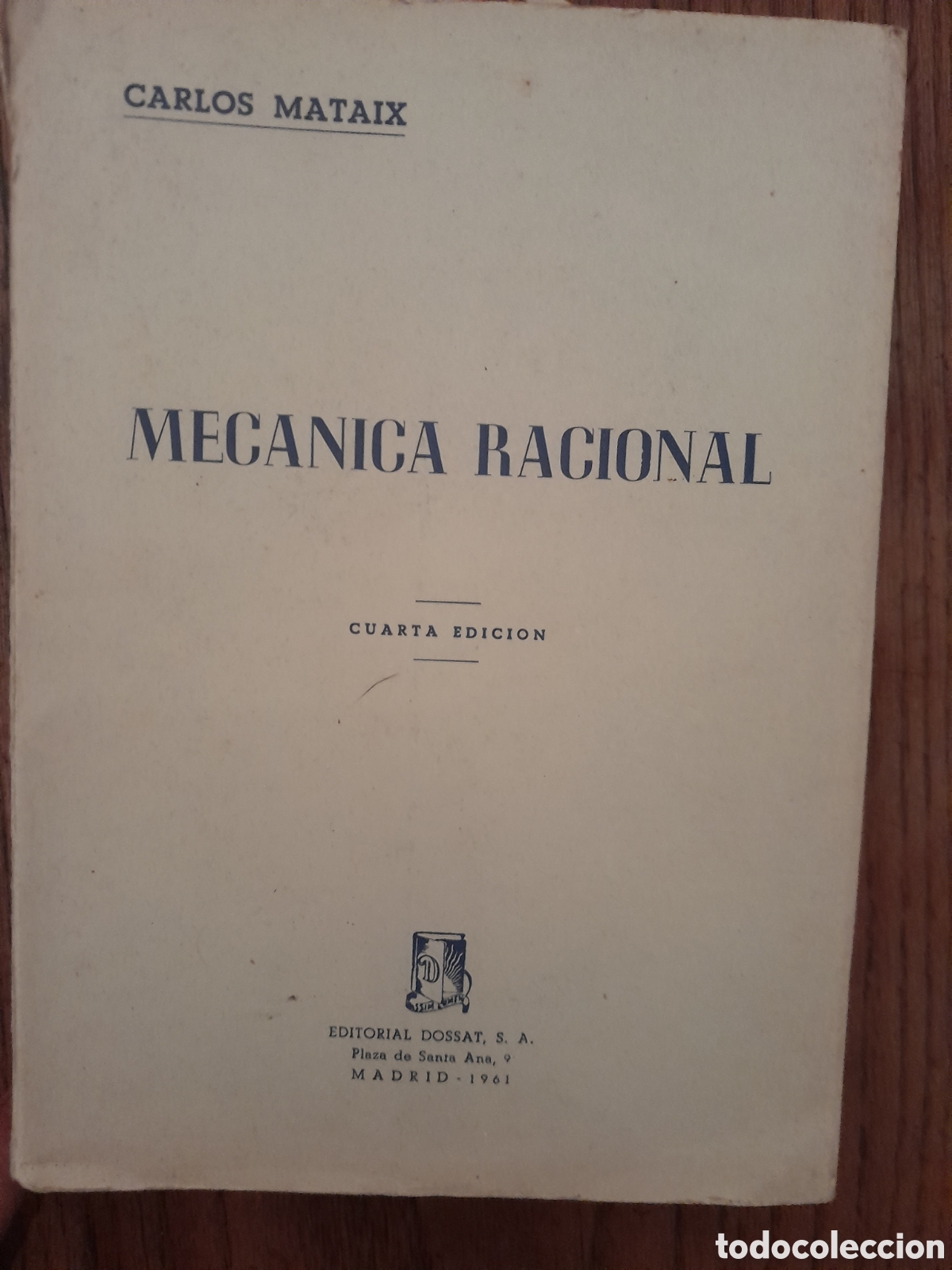 Libros de segunda mano de ciencias: Mecanica racional de Carlos Mataix - Foto 1