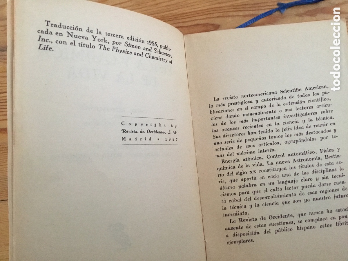 Libros de segunda mano de ciencias: F&iacute;sica y Quimica de la vida - Aa. Vv - Foto 2