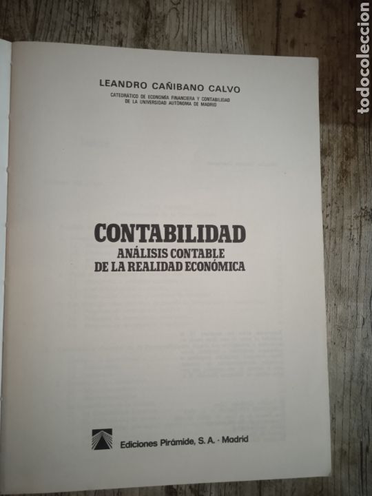 Libros de segunda mano de ciencias: Contabilidad. Leandro Ca&ntilde;ibano. - Foto 2