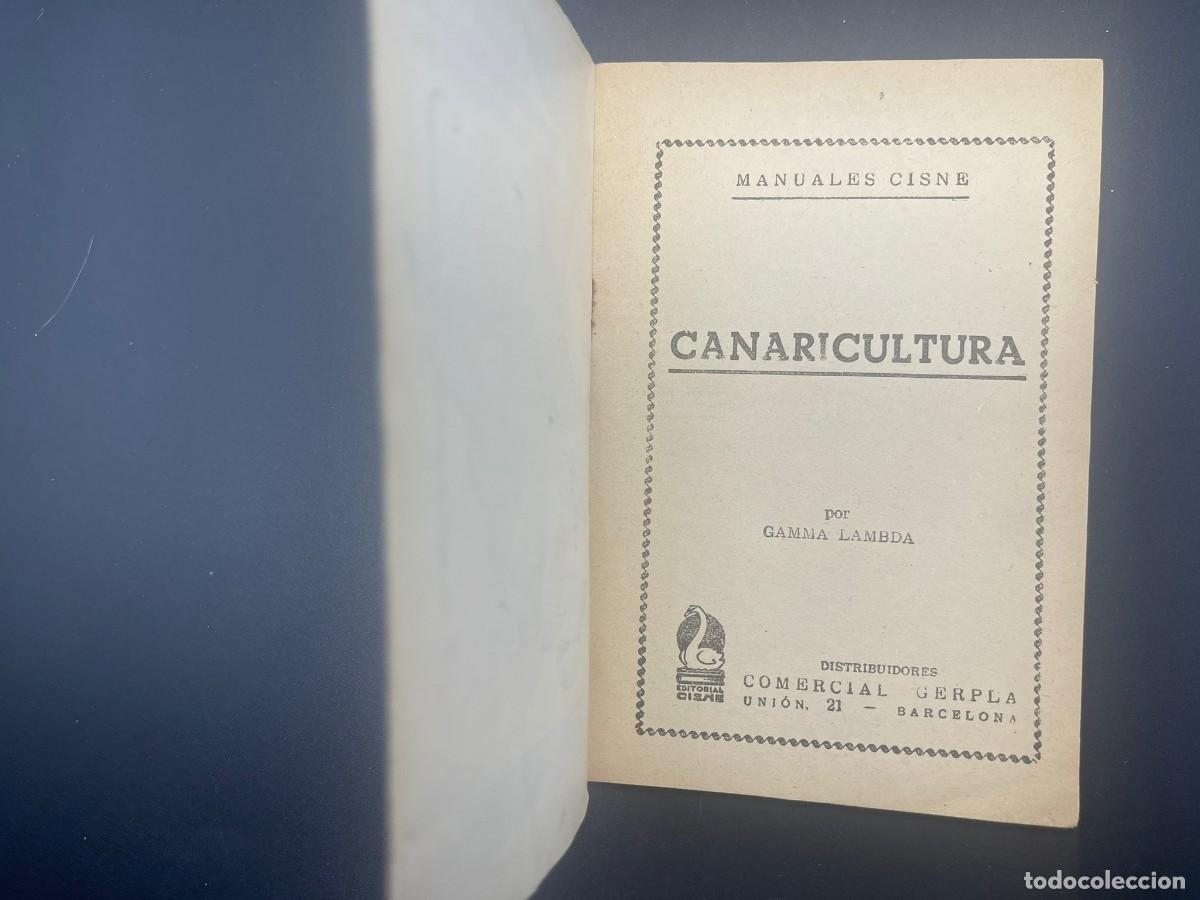 Libros de segunda mano: LIBRO CANARICULTURA MANUALES CISNE - Foto 2