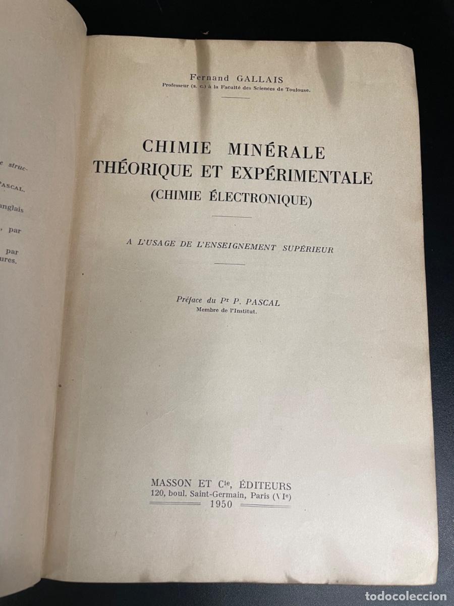 Libros de segunda mano de ciencias: Qu&iacute;mica Mineral - Electr&oacute;nica - 1950 - Foto 2