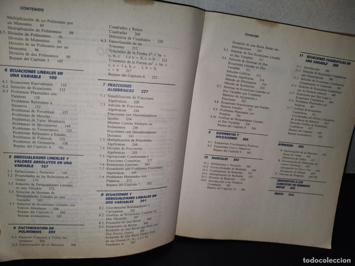 Libros de segunda mano de ciencias: 69- &Aacute;LGEBRA ELEMENTAL - ALFONSE GOBRAN - Foto 5