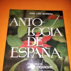 Libros de segunda mano: ANTOLOGIA DE ESPAÑA. JOSE LUIS HERRERA. FOTOGRAFÍAS JOSIP CIGANOVIC. ED. PRENSA ESPAÑOLA. 1982.
