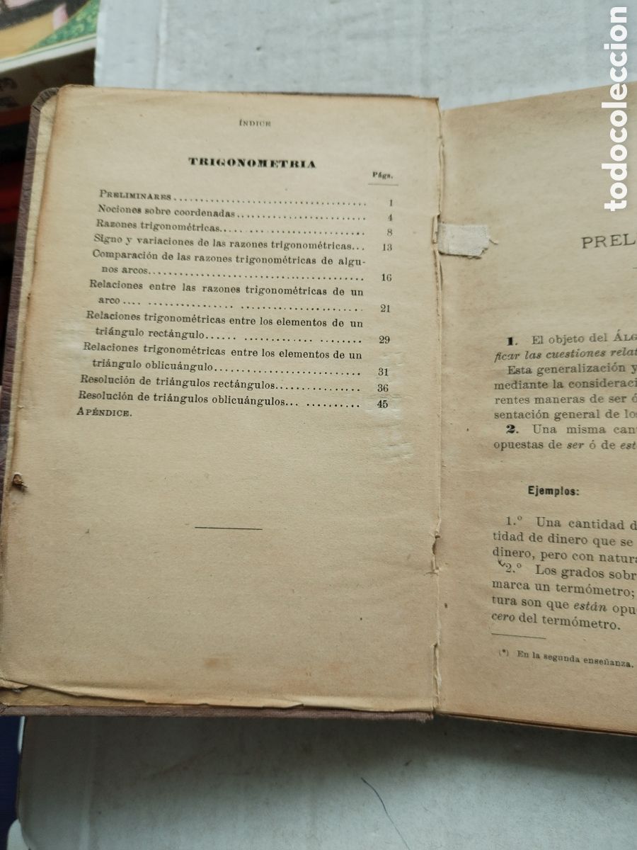 Libros de segunda mano de ciencias: &Aacute;LGEBRA Y TRIGONOMETRIA - Foto 3