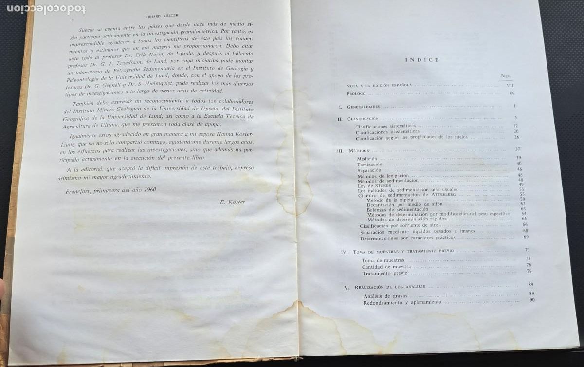Libros de segunda mano de ciencias: AN&Aacute;LISIS MEC&Aacute;NICO DE ROCAS Y SUELOS (E. K&Ouml;STER 1966) SIN USAR - Foto 4