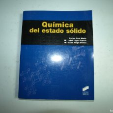 Libros de segunda mano de Ciencias: QUIMICA DEL ESTADO SOLIDO, CARLOS PICO MARIN, EDITORIAL SINTESIS. Lote 401563394