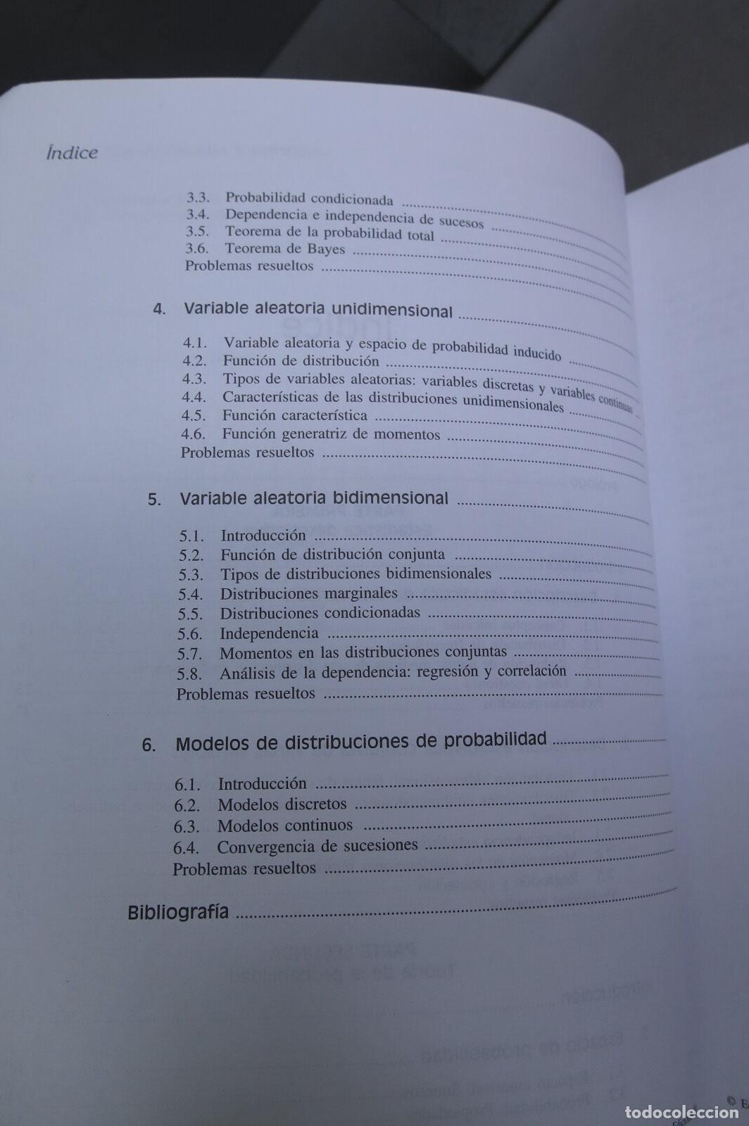 Libros de segunda mano de ciencias: Estad&iacute;stica. Mar&iacute;a Josefa Peralta Astudillo - Foto 3
