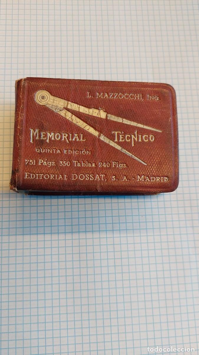 Libros de segunda mano de ciencias: L.Mazzocchi Memorial tecnico col de f&oacute;rmulas tablas y reglas practicas - Foto 1