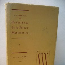 Libros de segunda mano de Ciencias: ECUACIONES DE LA FISICA MATEMATICA. S.K. GODUNOV. EDITORIAL MIR. 1971. Lote 402871214