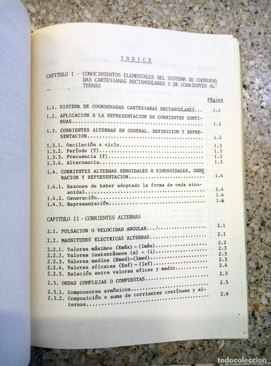 Libros de segunda mano de ciencias: Electricidad Elemental. Nociones sobre Corrientes Alternas aplicadas a la electr&oacute;nica. Ejercicios - Foto 3