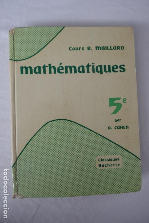 Libros de segunda mano de ciencias: COHEN, Vidal. - MATHEMATIQUES - classe de Cinqui&egrave;me (en Franc&eacute;s) - Foto 1