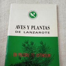 Libros de segunda mano: AVES Y PLANTAS DE LANZAROTE. EN PELIGRO DE EXTINCIÓN. ASCAN. CABILDO DE LANZAROTE. 1991. Lote 403393749