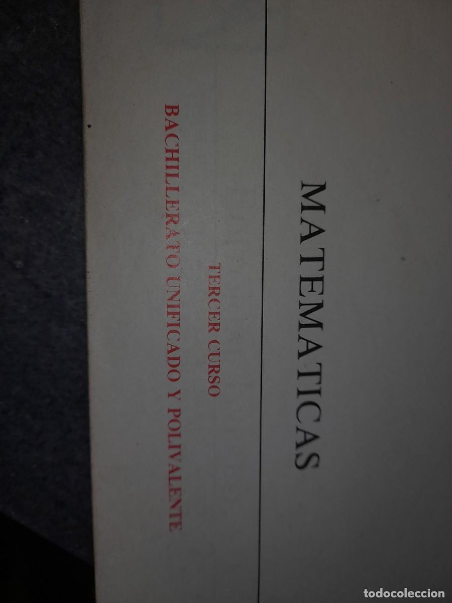 Libros de segunda mano de ciencias: Libro matem&aacute;ticas 3 BUP editorial Everest Bachillerato - Foto 2