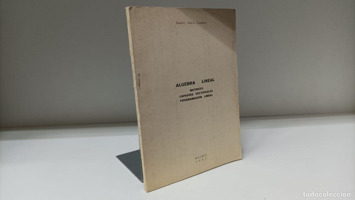 Libri di seconda mano: &Aacute;lgebra lineal (matrices, espacios vectoriales, programaci&oacute;n) ~ Ernesto Garc&iacute;a Camarero | Edix(1967)