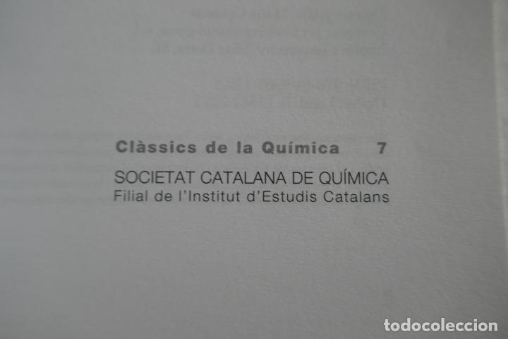 Libros de segunda mano de ciencias: DETERMINACI&Oacute; DE PESOS MOLECULARS DE GASOS &middot; ENRIC MOLES &middot; CL&Agrave;SSICS DE LA QU&Iacute;MICA (EN CATALAN) - Foto 7