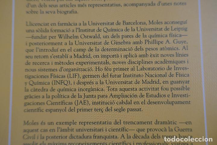 Libros de segunda mano de ciencias: DETERMINACI&Oacute; DE PESOS MOLECULARS DE GASOS &middot; ENRIC MOLES &middot; CL&Agrave;SSICS DE LA QU&Iacute;MICA (EN CATALAN) - Foto 15