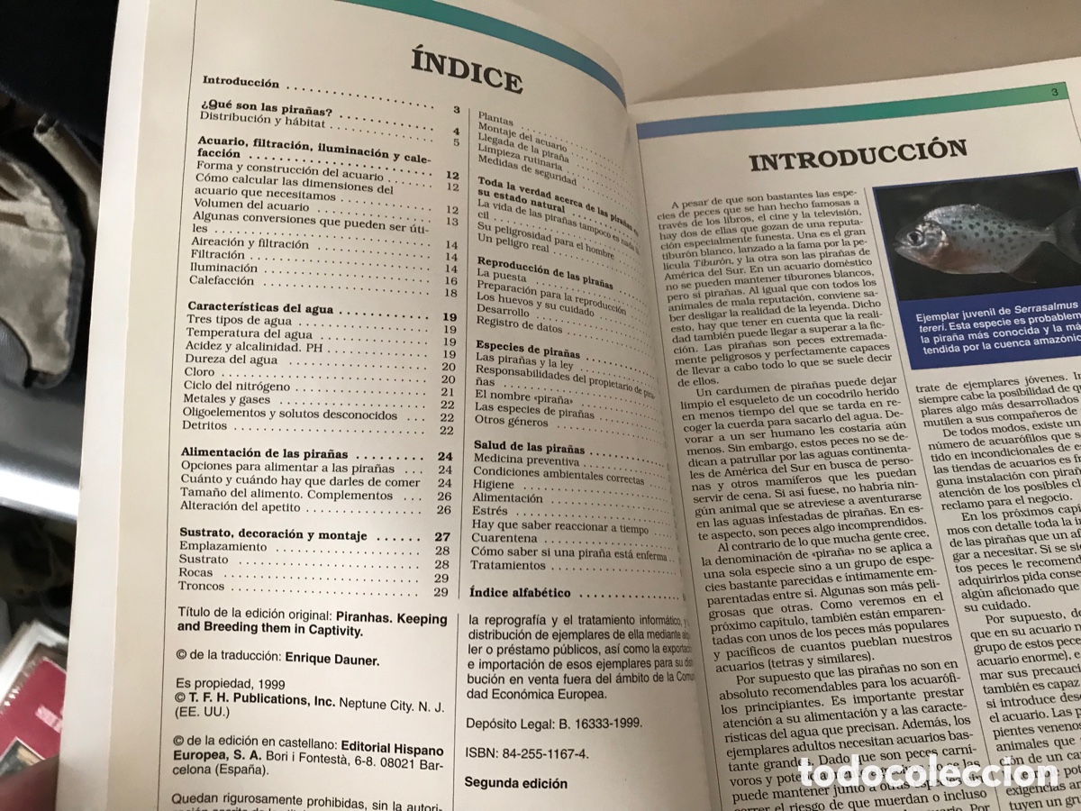 Libros de segunda mano: Manuales de Acuario. Pira&ntilde;as. Hispano europea - Foto 4