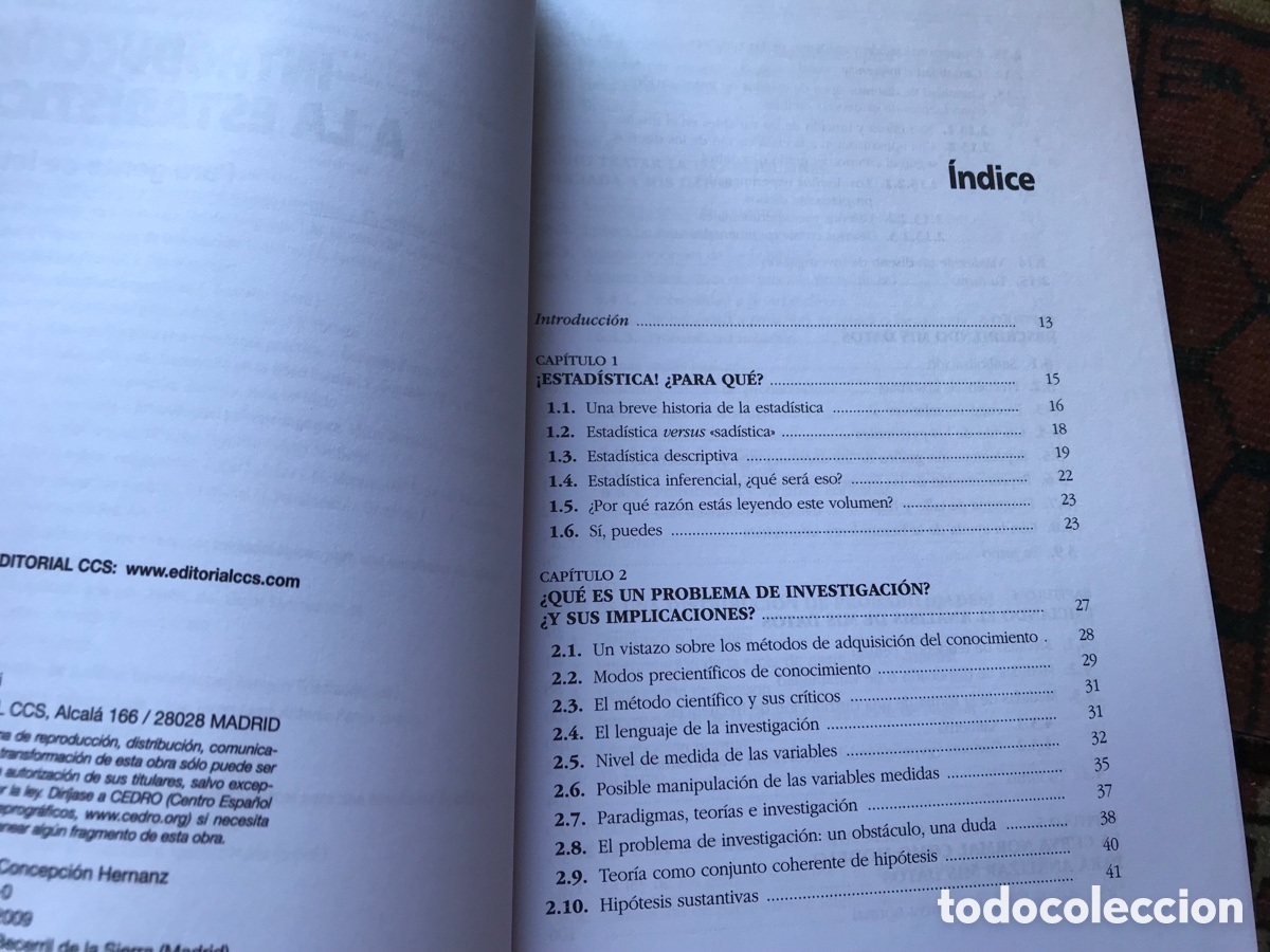 Libros de segunda mano de ciencias: Introducci&oacute;n a la Estad&iacute;stica para gente de letras. Joseph Mafokozi. CSS. Como nuevo - Foto 4