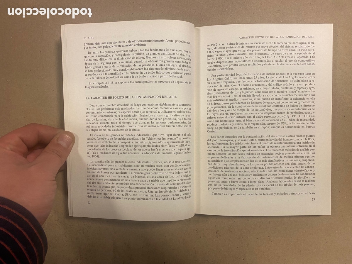 Libros de segunda mano de ciencias: LA QU&Iacute;MICA Y LA PROTECCI&Oacute;N DEL MEDIO AMBIENTE. WOLFGANG LEITHE. PARANINFO 1981. - Foto 4