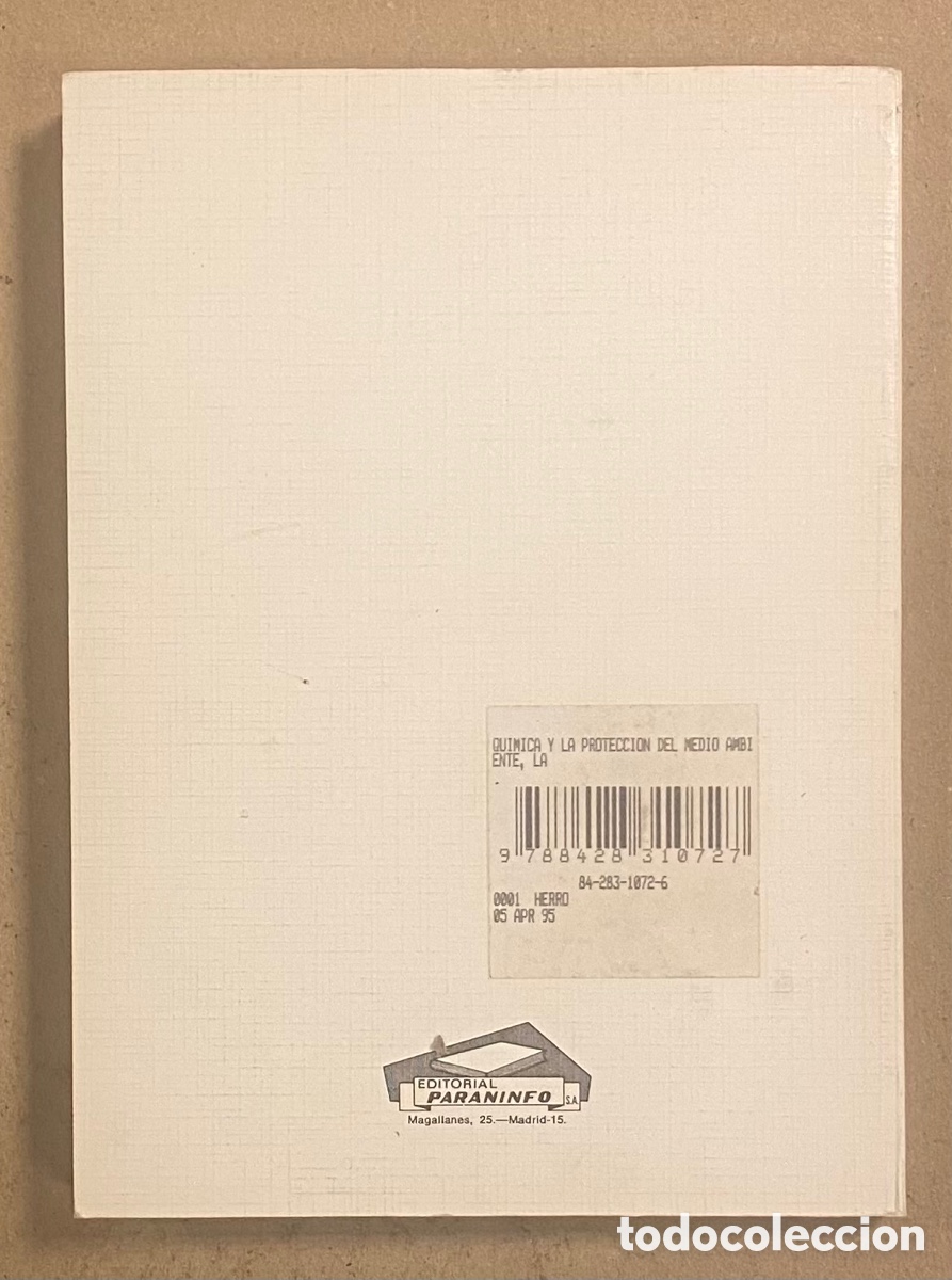 Libros de segunda mano de ciencias: LA QU&Iacute;MICA Y LA PROTECCI&Oacute;N DEL MEDIO AMBIENTE. WOLFGANG LEITHE. PARANINFO 1981. - Foto 9