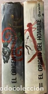 Libros de segunda mano: El origen del hombre, de Darwin (dos tomos, 807 p&aacute;ginas en total) - Foto 2