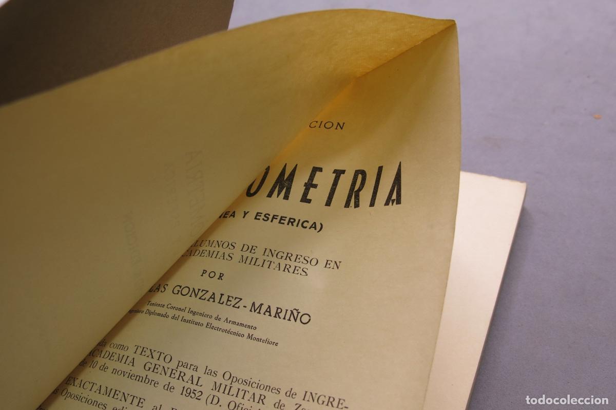 Libros de segunda mano de ciencias: TRIGONOMETR&Iacute;A (RECTILINEA Y ESFERICA). GONZALEZ MARI&Ntilde;O - Foto 2