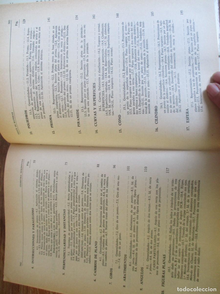 Libros de segunda mano de ciencias: F. IZQUIERDO ASENSI Geometr&iacute;a descriptiva W18640 - Foto 3