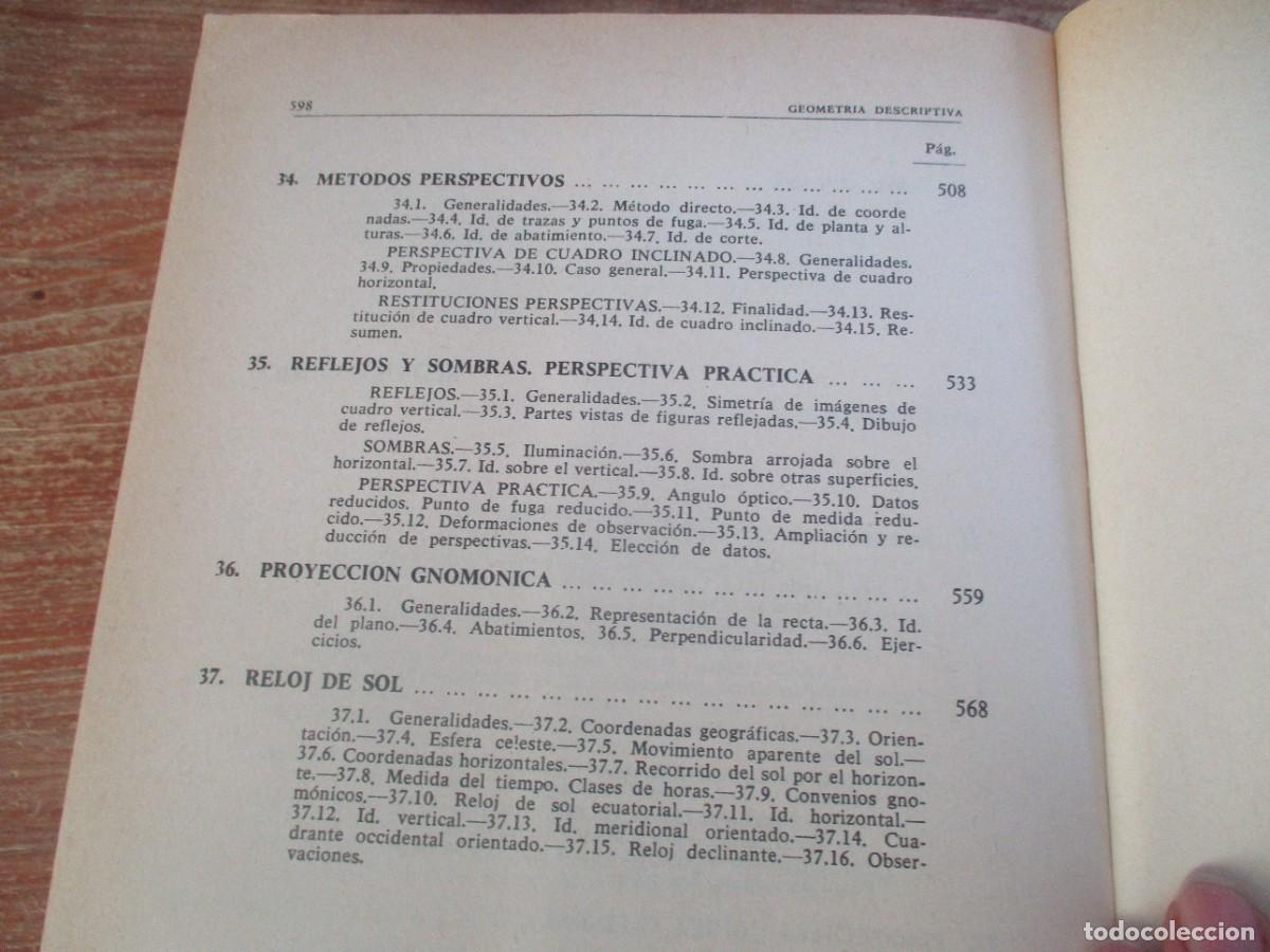 Libros de segunda mano de ciencias: F. IZQUIERDO ASENSI Geometr&iacute;a descriptiva W18640 - Foto 6