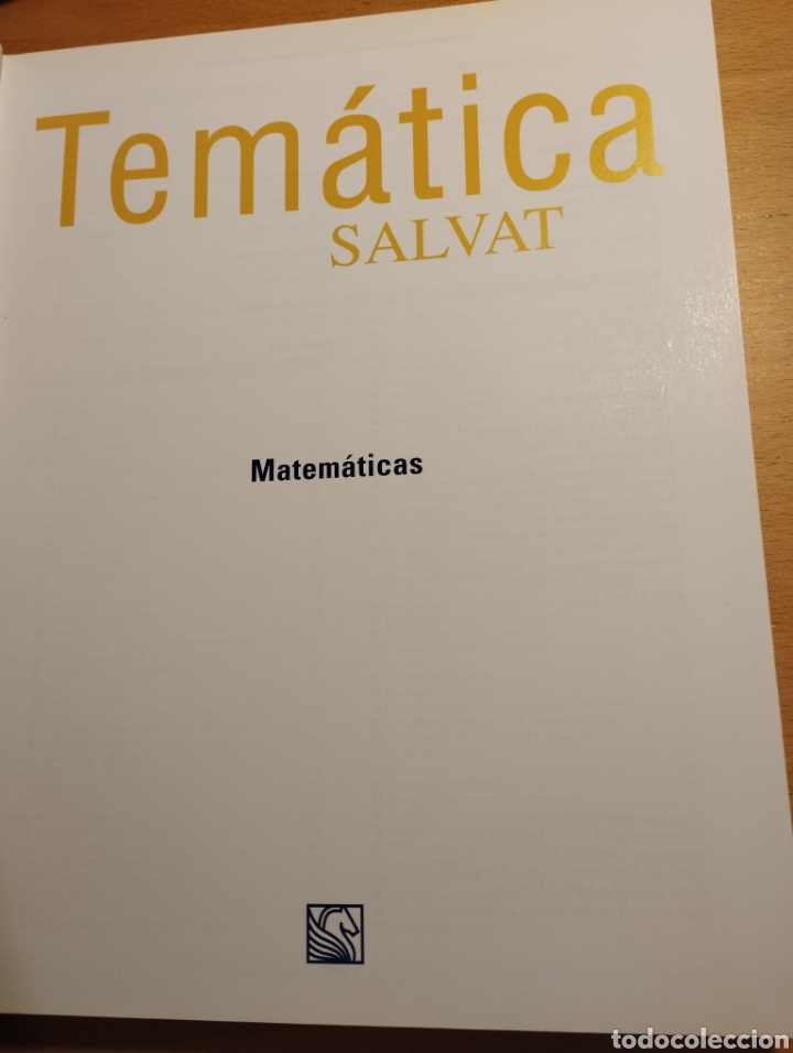 Libros de segunda mano de ciencias: MATEM&Aacute;TICAS (TEM&Aacute;TICA SALVAT) - Foto 3
