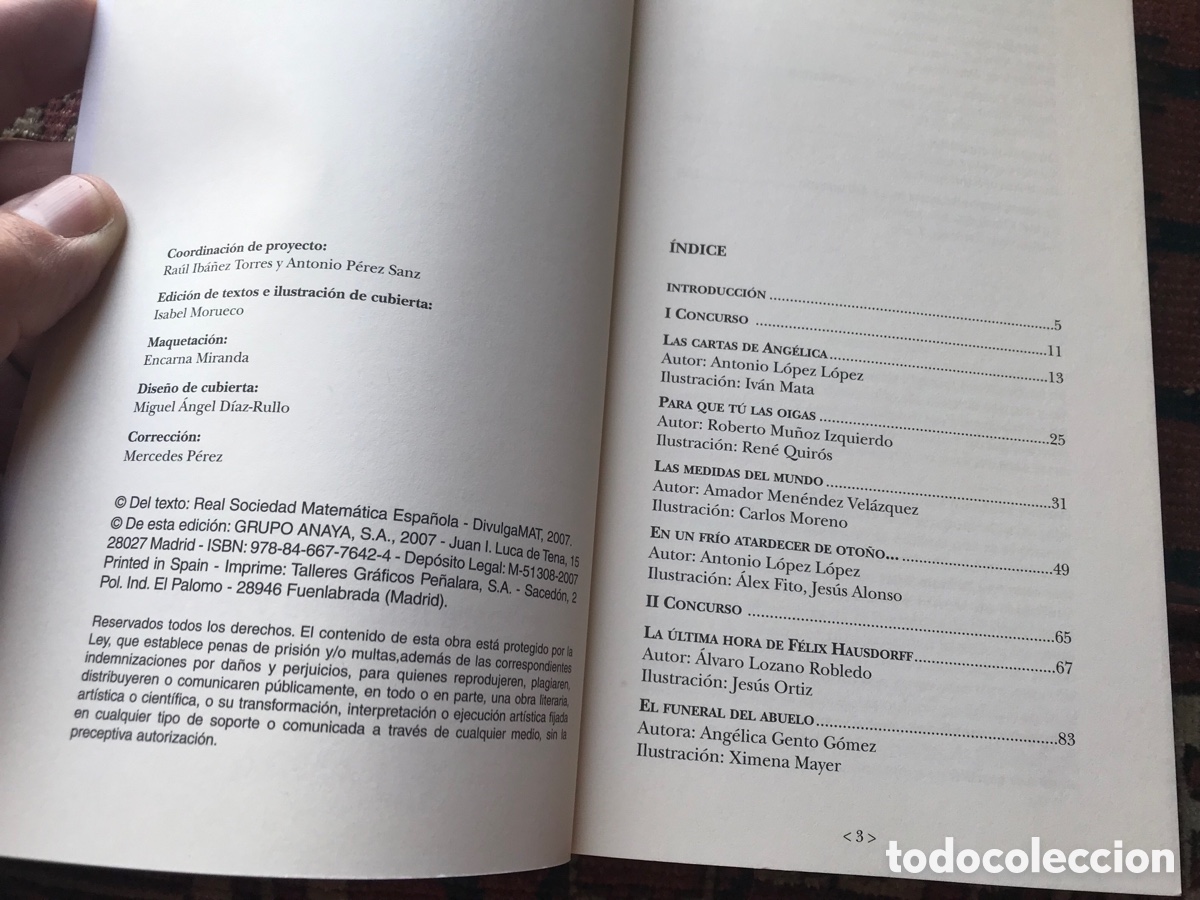Libros de segunda mano de ciencias: Sobre n&uacute;meros y letras. Relatos matem&aacute;ticos. Anaya. - Foto 4