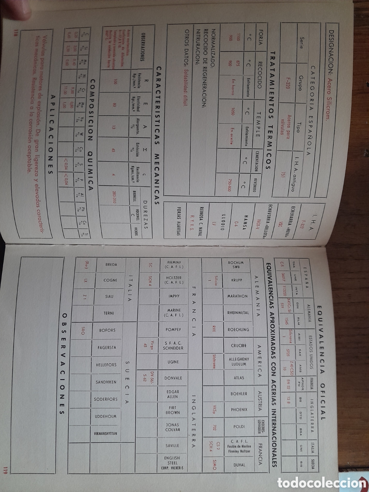 Libros de segunda mano de ciencias: Nomencl&aacute;tor de acero.1963. - Foto 3