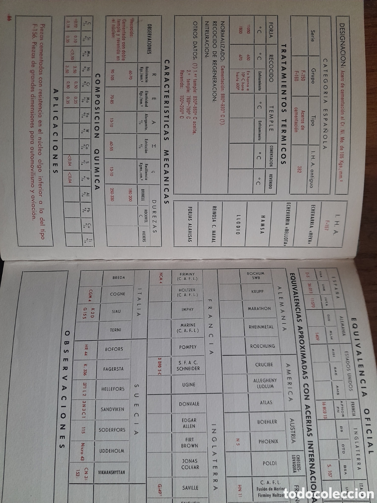 Libros de segunda mano de ciencias: Nomencl&aacute;tor de acero.1963. - Foto 4