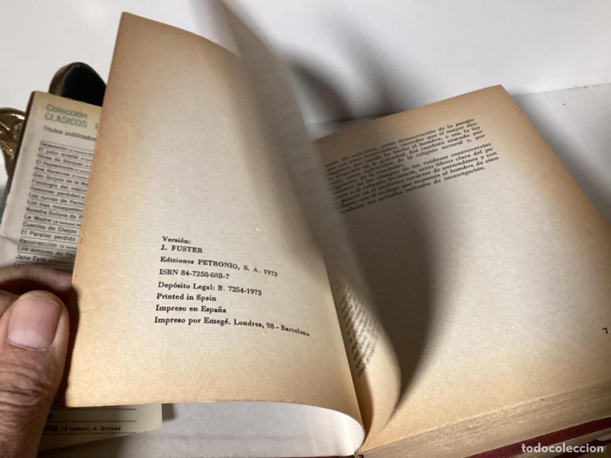 Libros de segunda mano: EL ORIGEN DEL HOMBRE / DARWIN / 2 TOMOS / EDICIONES PETRONIO 1973 - Foto 6