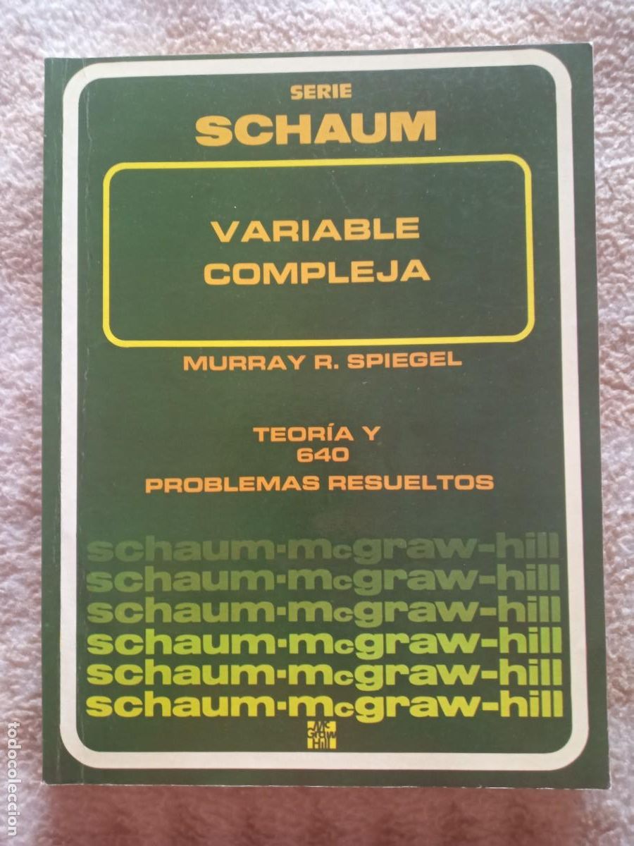 Libros de segunda mano de ciencias: Variable Compleja, Serie Schaum, Murray y R. Spiegel - Foto 1