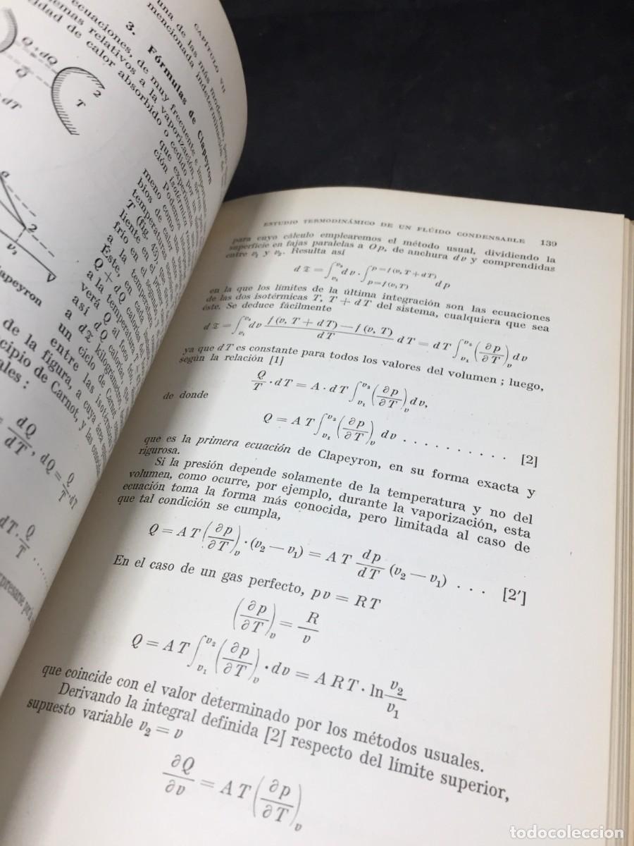 Libros de segunda mano de ciencias: Termodin&aacute;mica aplicada. M. Lucini, editorial Labor 1940 - Foto 6