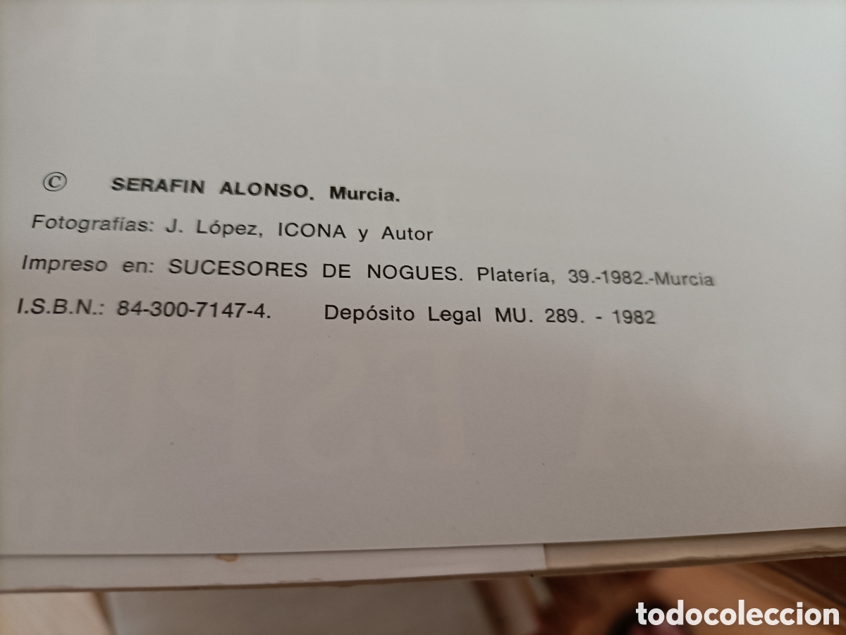 Libros de segunda mano: El libro de Sierra Espu&ntilde;a. Murcia. Seraf&iacute;n Alonso Navarro - Foto 4