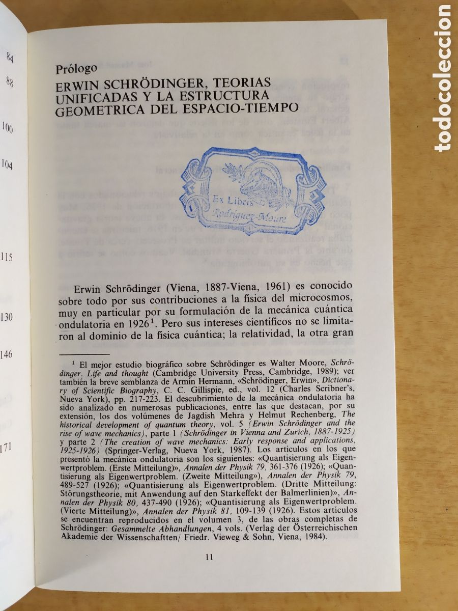 Libros de segunda mano de ciencias: LA ESTRUCTURA DEL ESPACIO-TIEMPO / ERWIN SCHR&Ouml;DINGER / 1992. ALIANZA - Foto 8