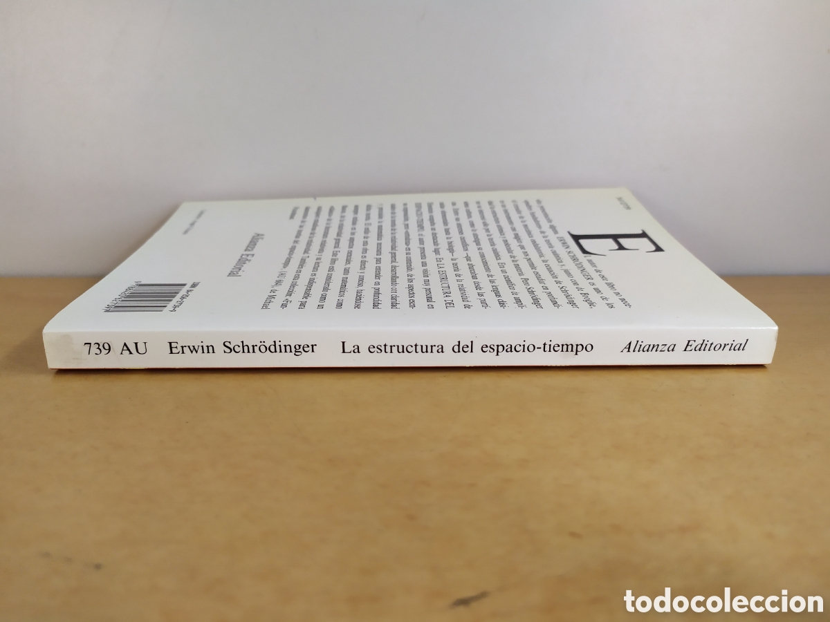Libros de segunda mano de ciencias: LA ESTRUCTURA DEL ESPACIO-TIEMPO / ERWIN SCHR&Ouml;DINGER / 1992. ALIANZA - Foto 12