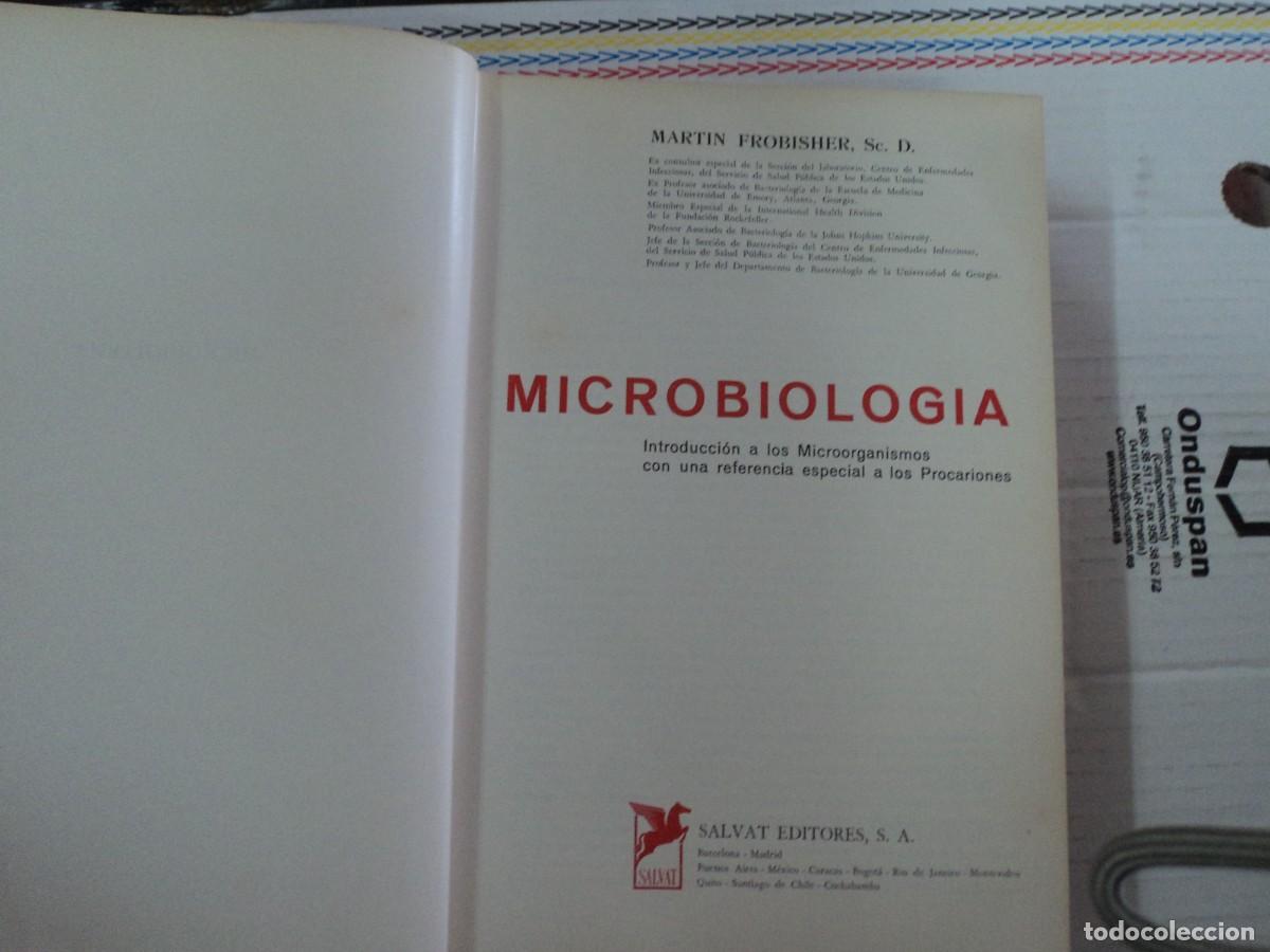 Libros de segunda mano: Microbiolog&iacute;a - Mart&iacute;n FRobisher - Foto 3