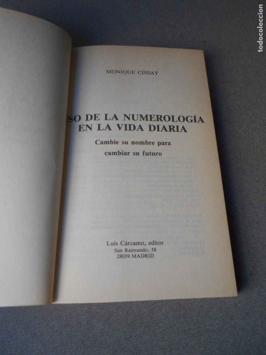 Libros de segunda mano de ciencias: USO DE LA NUMEROLOGIA EN LA VIDA DIARIA - Foto 2