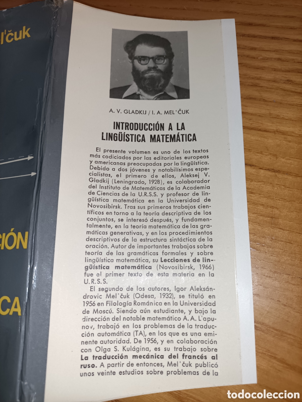 Libros de segunda mano de ciencias: Introducci&oacute;n a la ling&uuml;&iacute;stica matem&aacute;tica. Gladkij. Melčuk - Foto 2