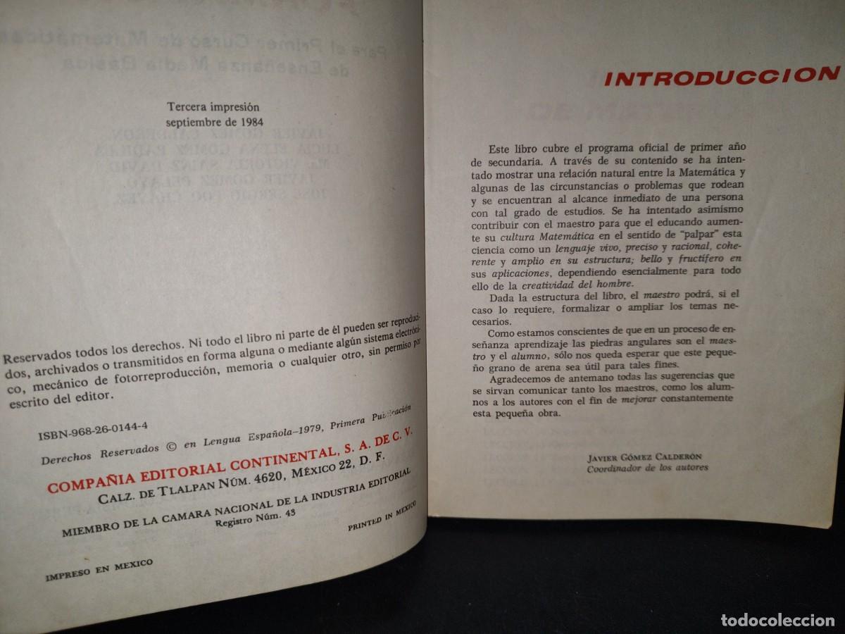Libros de segunda mano de ciencias: 70- MATEM&Aacute;TICA FORMATIVA 1 - JAVIER G&Oacute;MEZ CALDER&Oacute;N - Foto 4