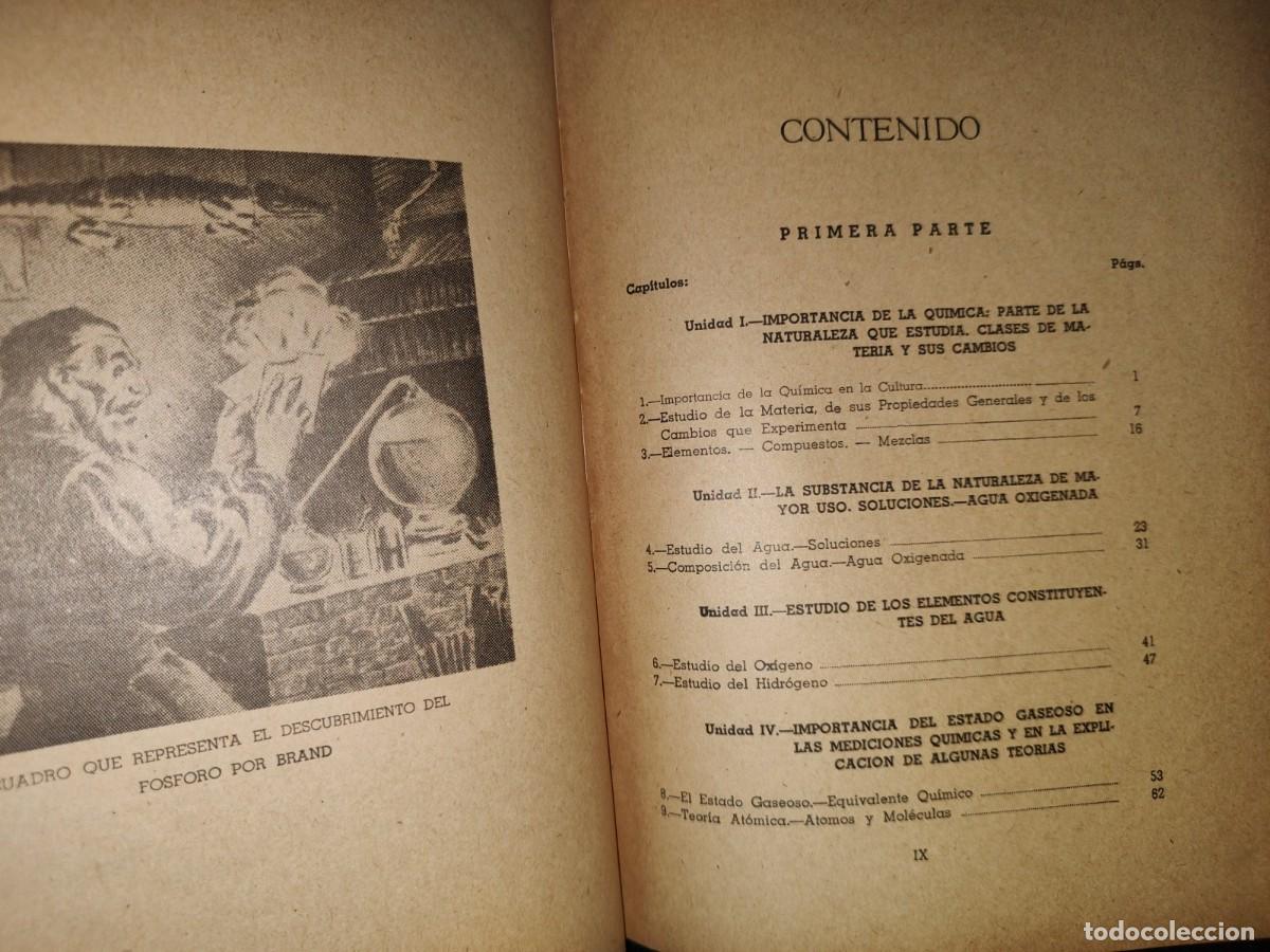 Libros de segunda mano de ciencias: 70- CURSO ELEMENTAL DE QU&Iacute;MICA - ING. R. DOM&Iacute;NGUEZ R. - 1948 - Foto 6