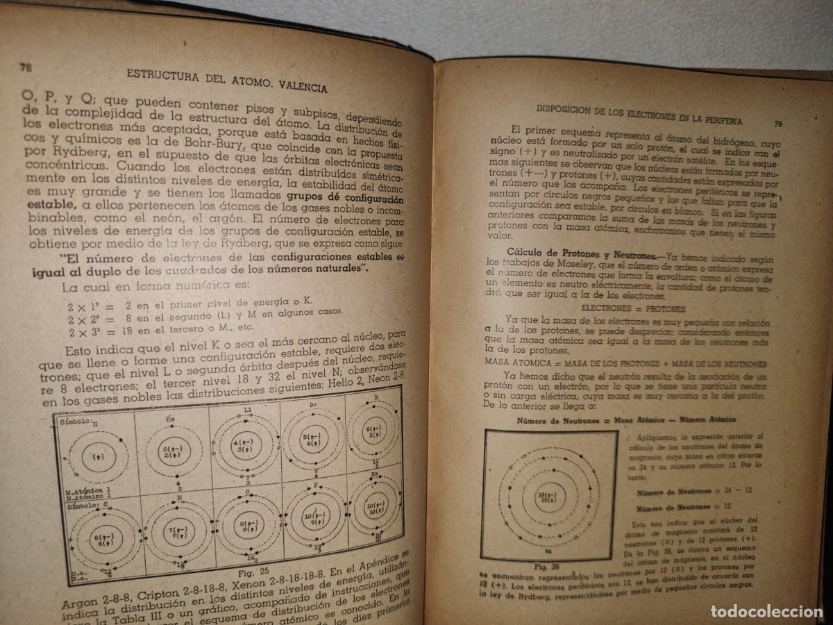 Libros de segunda mano de ciencias: 70- CURSO ELEMENTAL DE QU&Iacute;MICA - ING. R. DOM&Iacute;NGUEZ R. - 1948 - Foto 9