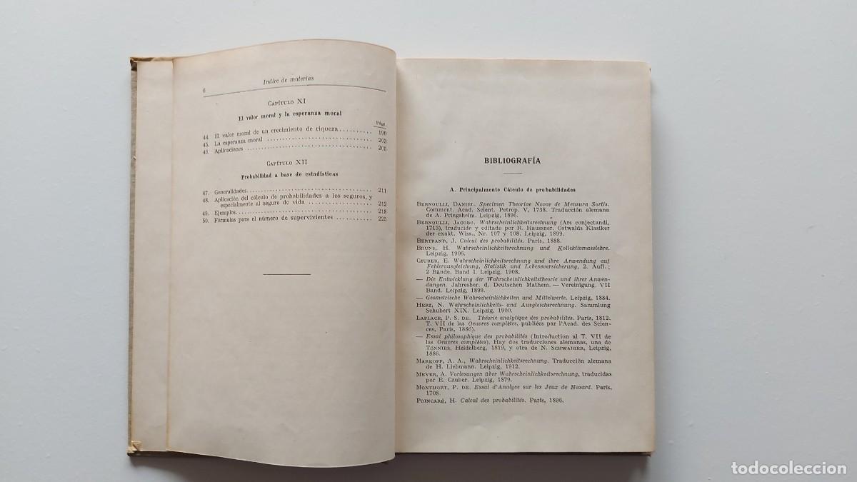 Libros de segunda mano de ciencias: MANUALES TECNICOS LABOR (CALCULO DE PROBABILIDADES) - Foto 6