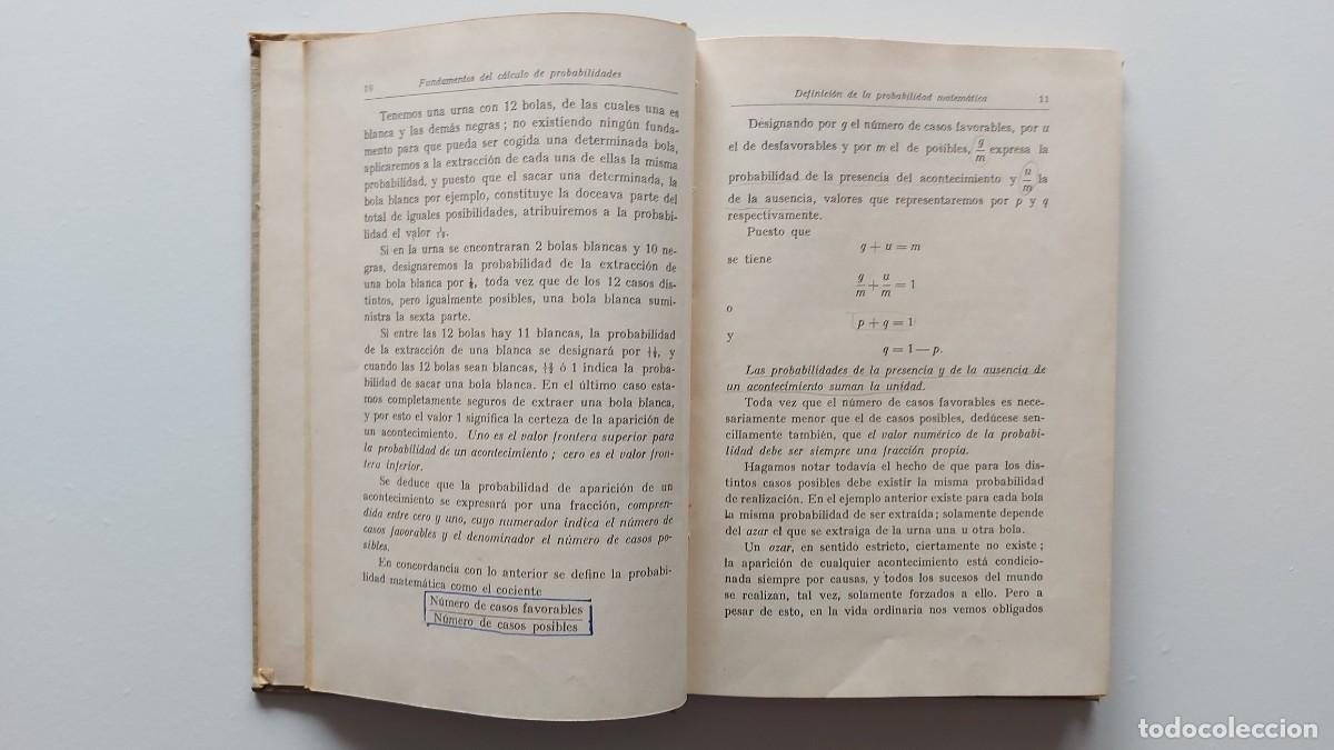 Libros de segunda mano de ciencias: MANUALES TECNICOS LABOR (CALCULO DE PROBABILIDADES) - Foto 7