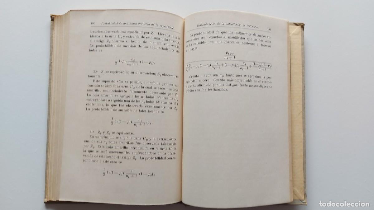 Libros de segunda mano de ciencias: MANUALES TECNICOS LABOR (CALCULO DE PROBABILIDADES) - Foto 11